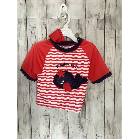 Wippette Baby-Girls Baby Girls Two Piece Rashguard Set(4T) - Picture 1 of 3